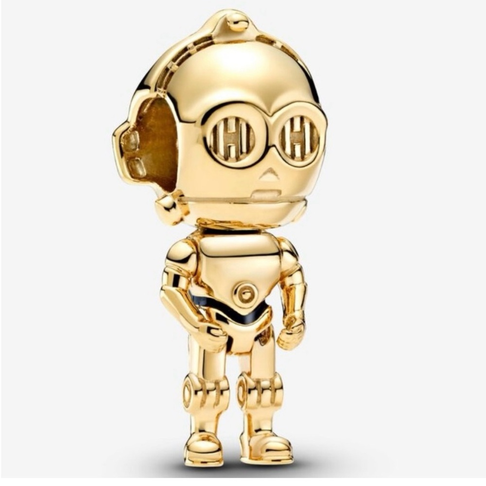 Pandora Disney Star Wars C3PO 18K Charm NWT
